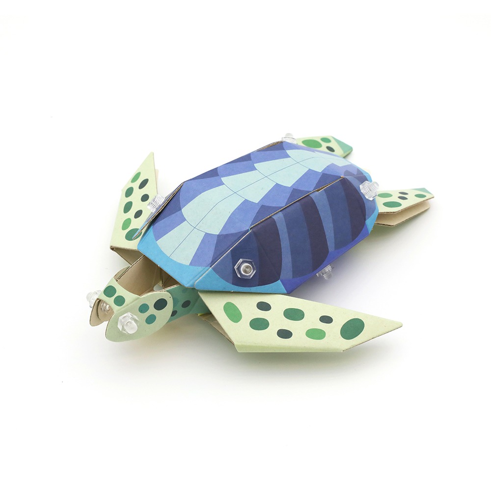 아트봇ㅣ멸종위기동물 푸른바다거북 - 사탕수수 종이로 만든 푸른바다거북 DIY 장난감