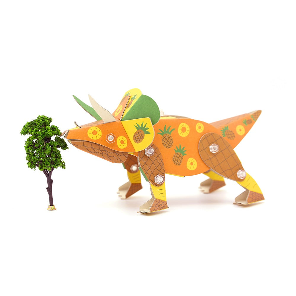 아트봇ㅣ공룡 시리즈 트리케라톱스 - 사탕수수 종이로 만든 트리케라톱스 DIY 장난감