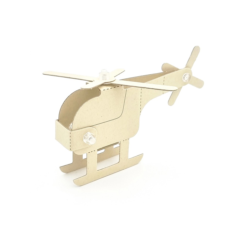 아트봇ㅣ3D 헬리콥터 - 사탕수수 종이로 만든 헬리콥터 DIY 장난감