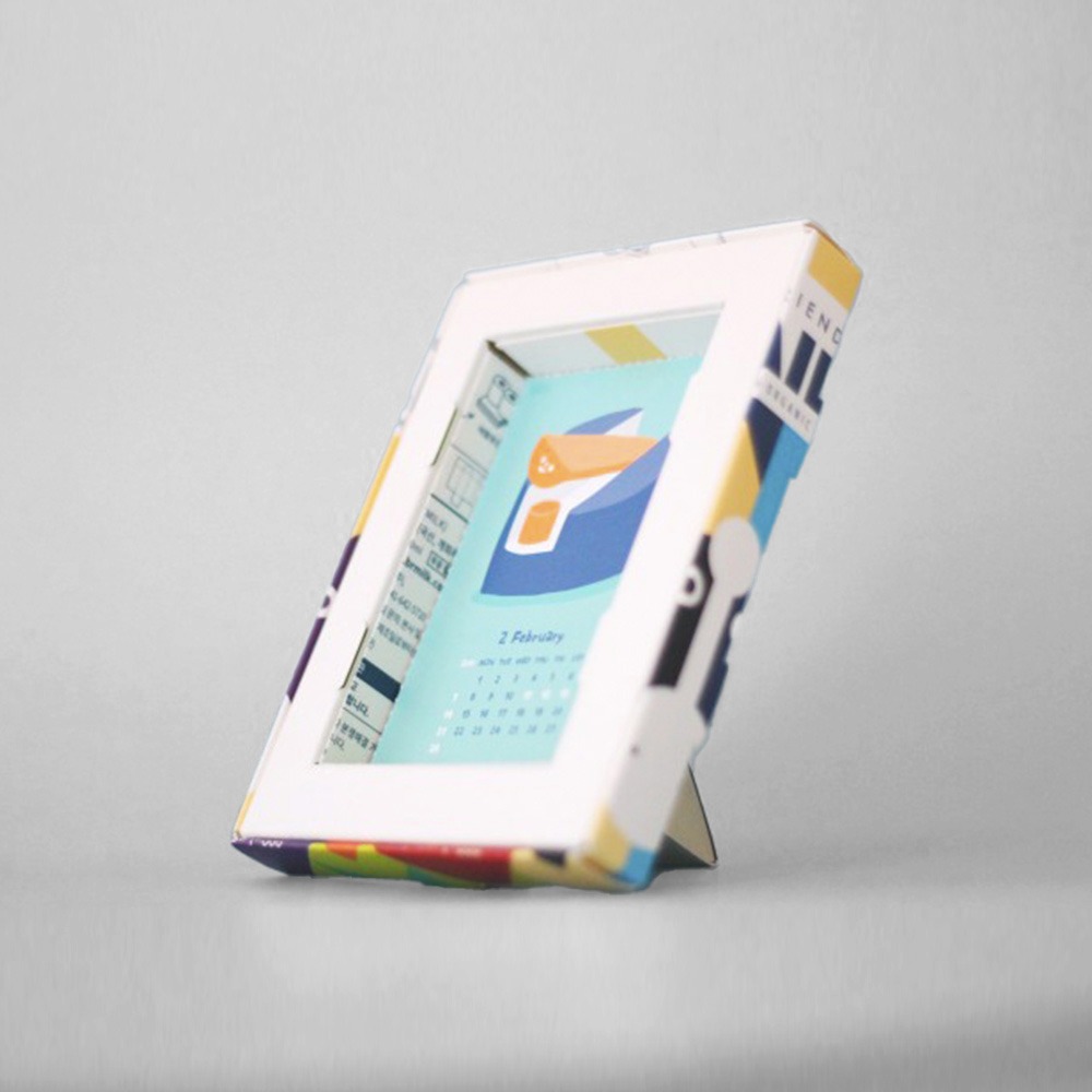 밀키프로젝트ㅣ밀키프레임 종이액자+캘린더 DIY 키트 - 우유팩 인쇄파지로 만든 DIY 액자 프레임
