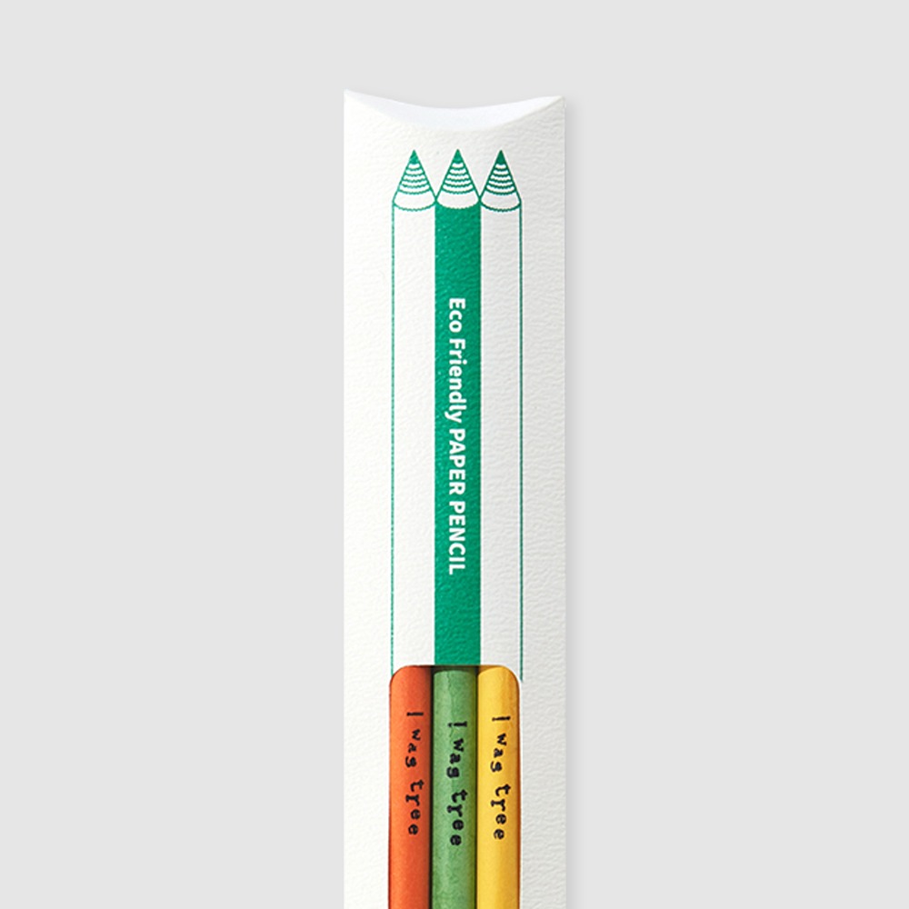 보킷ㅣ종이 연필 3 pcs - 발달장애인과 함께 만드는 지속가능한 친환경 연필